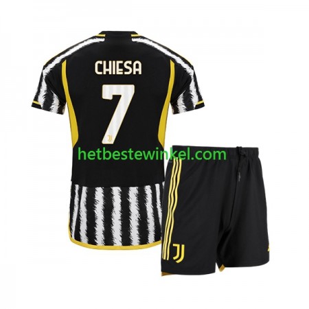 Juventus Federico Chiesa 7 Voetbalshirts Kind Thuis 2023-24